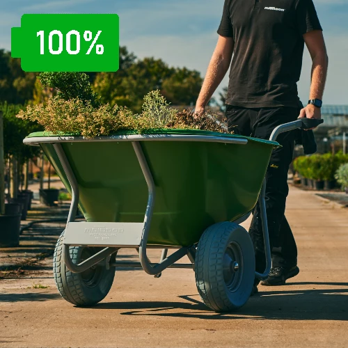 NOKA Agro Electric Wheelbarrow 230 Litres with two...